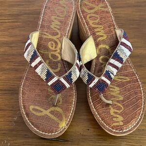 Sam Edelman Wedge Sandal with beading